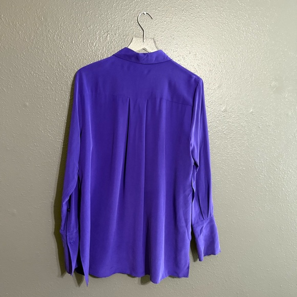 REISS NWT Kia 100% Silk Shirt Button Down Size 8 - Picture 5 of 11